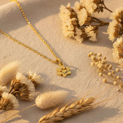 Gold Paw Print Lifestyle
